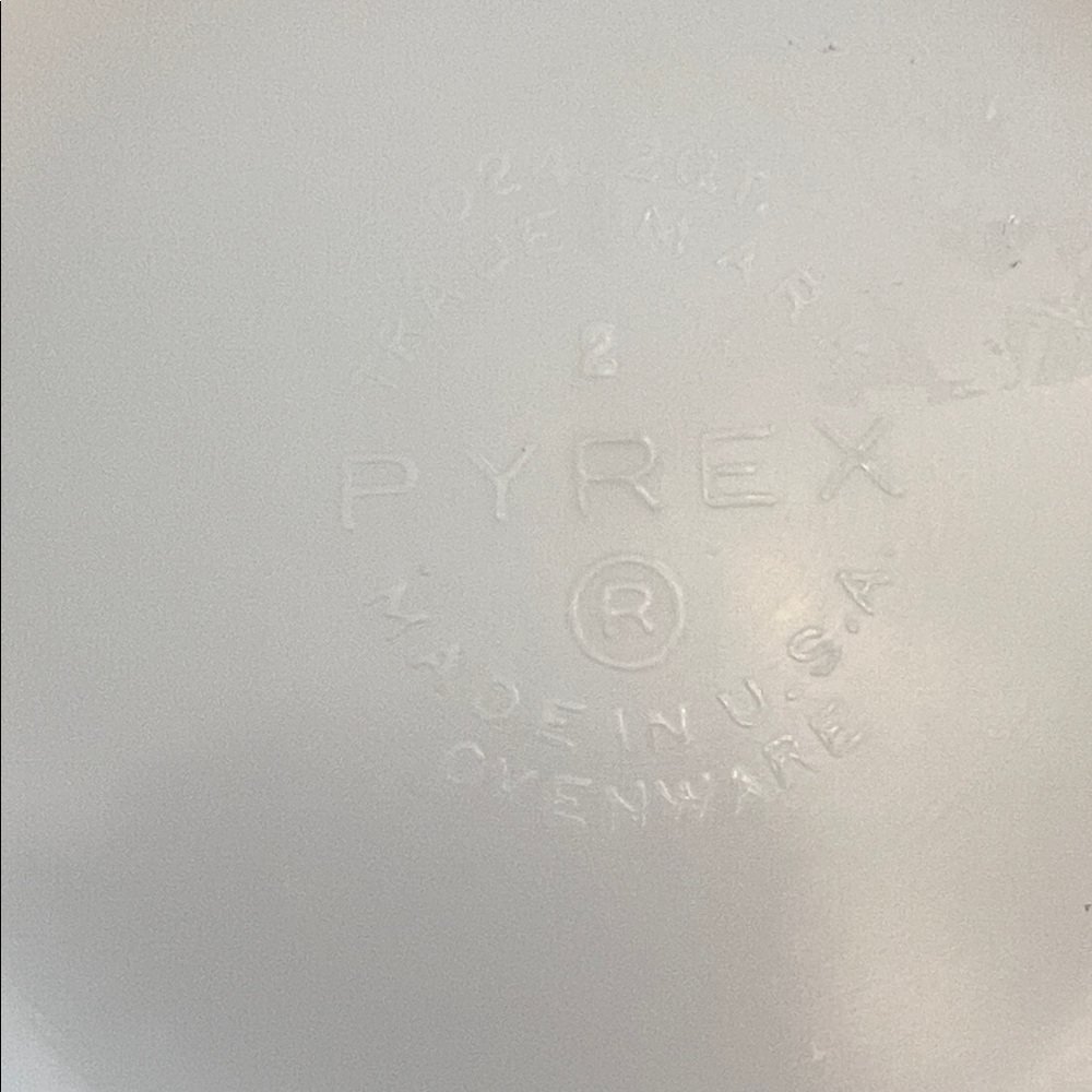 Pyrex Red Bowl with Pinecone Pattern - Picture 2 of 2
